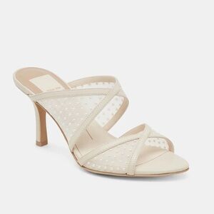 Dolce Vita Mandel Ivory Mesh Pearl Heel